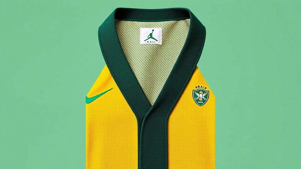 巴西队史首穿飞人战袍！乔丹品牌联手桑巴军团推出第二客场球衣